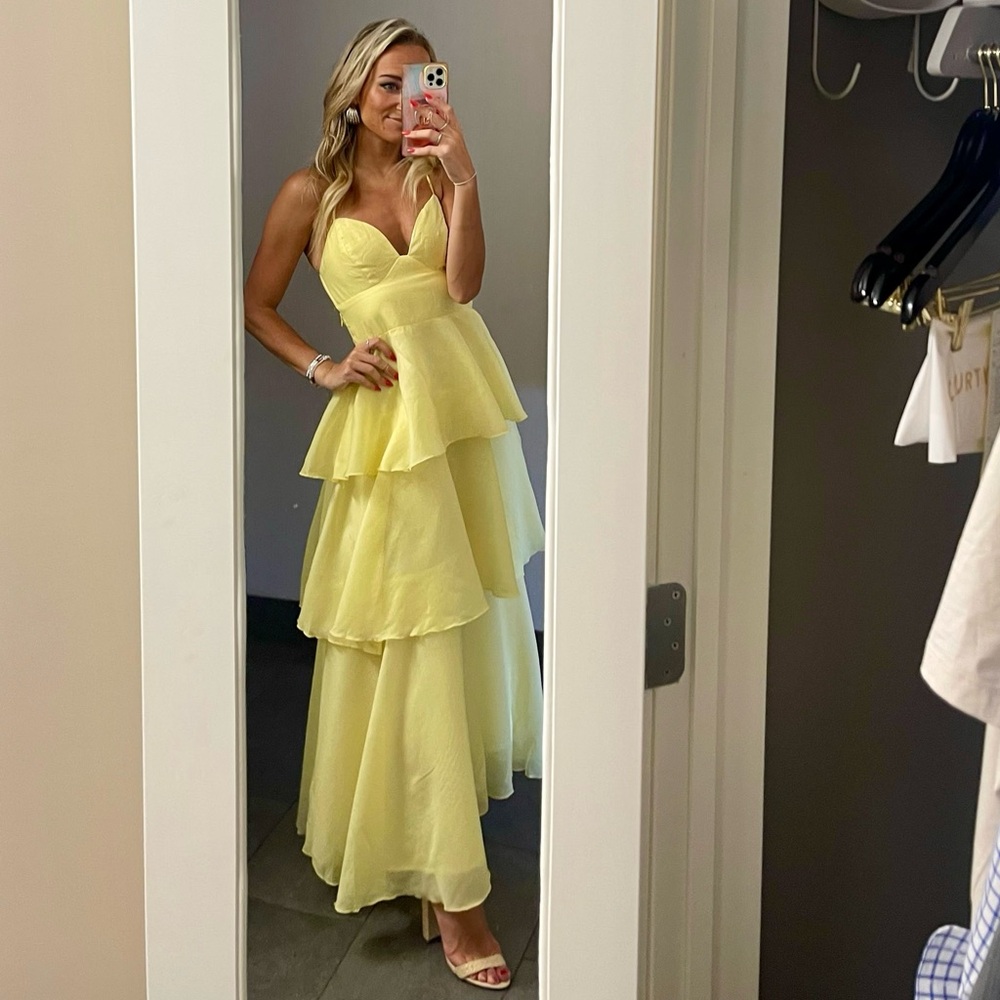 Butter Yellow Formal Dress